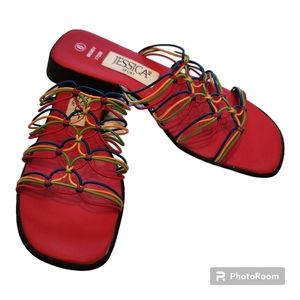 NWOT Stretchy Flat Sandals